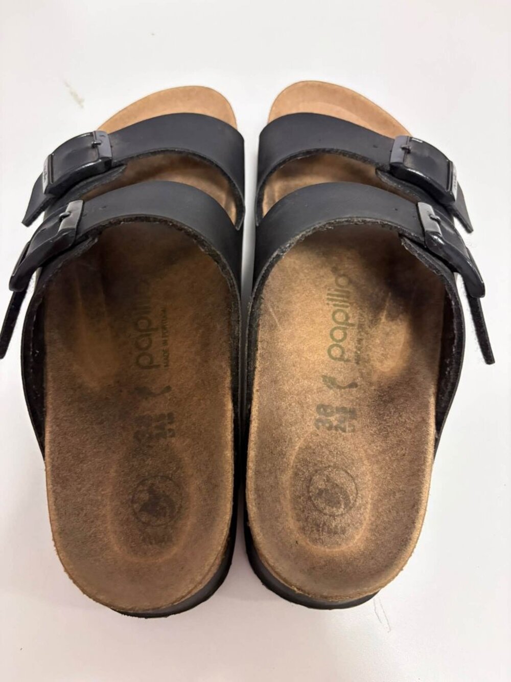 Birkenstock Papillio Black Platform Double Strap Sandals